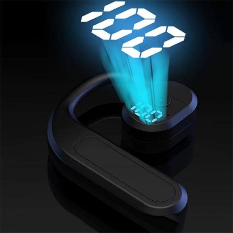 Bezdrátová sluchátka Bluetooth 5.4 Háček na uši Sluchátka HiFi Stereo s redukcí hluku Headset 180° Rotace nastavitelná pro levé pravé ucho Univerzální sluchátko