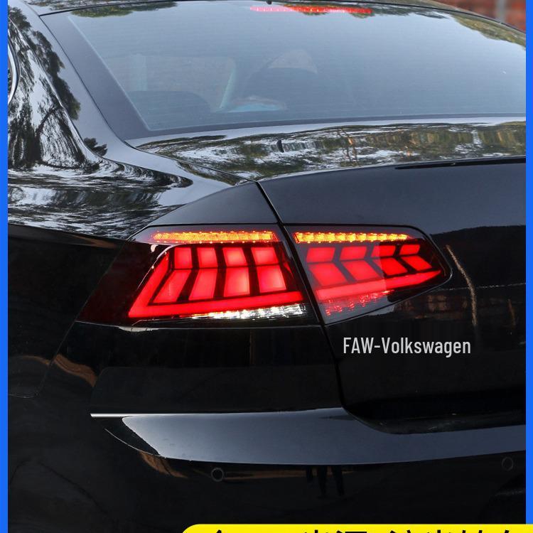 

Светодиодный задний фонарь в сборе для 17-19 New Magotan B8B9 - Дневной ходовой огонь и динамичный указатель поворота Cherry Red Flowing Turn Signal Taillight Set