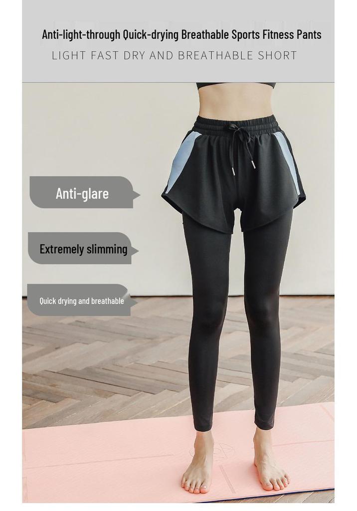 2024 Autumn Plus Size Quick-Dry Skort Leggings for Fitness and Yoga