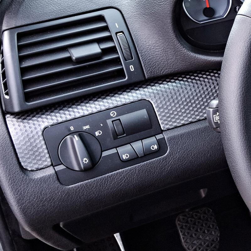 Real Carbon Fiber Car Accessories Driver Strip Cover Soft Sticker For BMW 3 Series E46 1998 1999 2000 2001 2002 2003 2004 2005