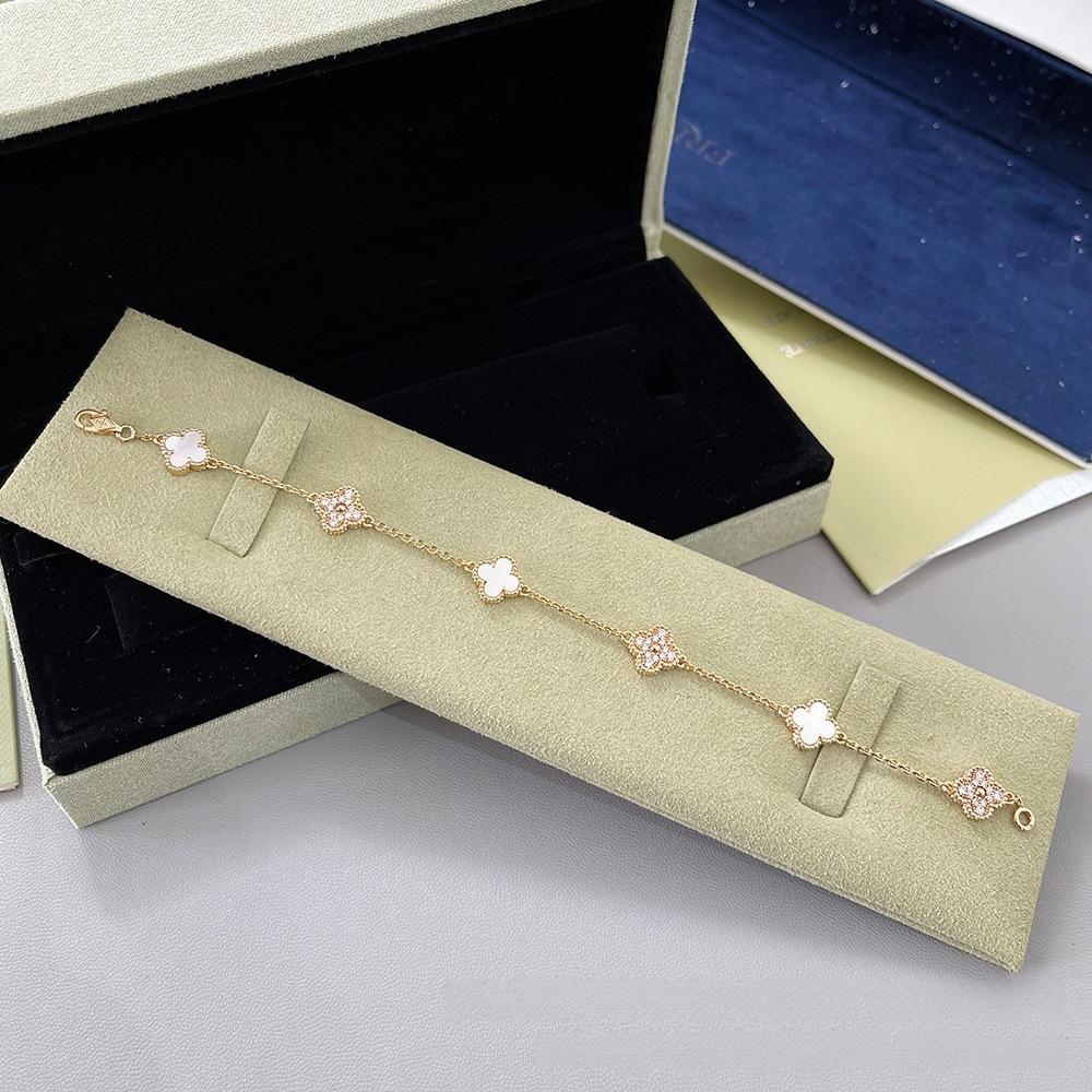 Four-leaf Clover Mini Six-flower Bracelet Classy Luxury Women's Bracelet