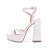 Fashion Designer Platform Ultra High Heels Women Sandals Sexy Fashion Open Toe Buckle Strap Catwalk Nightclub Stripper Shoes