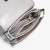 Mini Square Crossbody Bag With Lock Cotton Linen Embroidery Handbag Women Daily Use