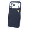 KIGC For iPhone 17 Pro Max Case Leather + PC + TPU Electroplating Phone Cover with Card Holder