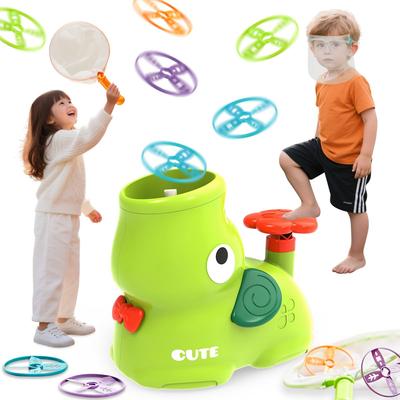 MAVEKID Dysk Latający Frisbee Wyrzutnia Latającego Frisbee Latający Spodek Zabawka na Zewnątrz Park Rodzinny Popularna Zabawka dla Chłopców i Dziewczynek Wiek Prezent Urodzinowy Zabawka,