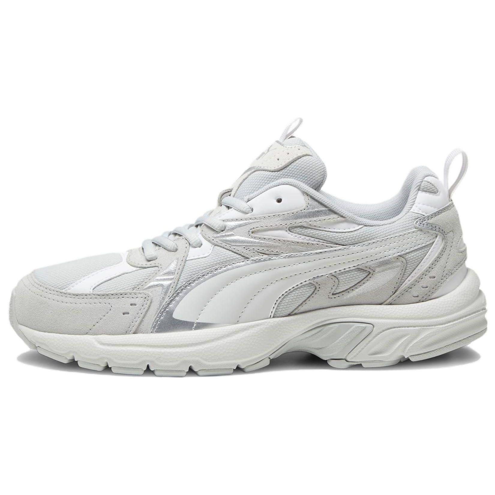 Puma Milenio Tech Suede Unisex Gray White 393489-02 EU 39
