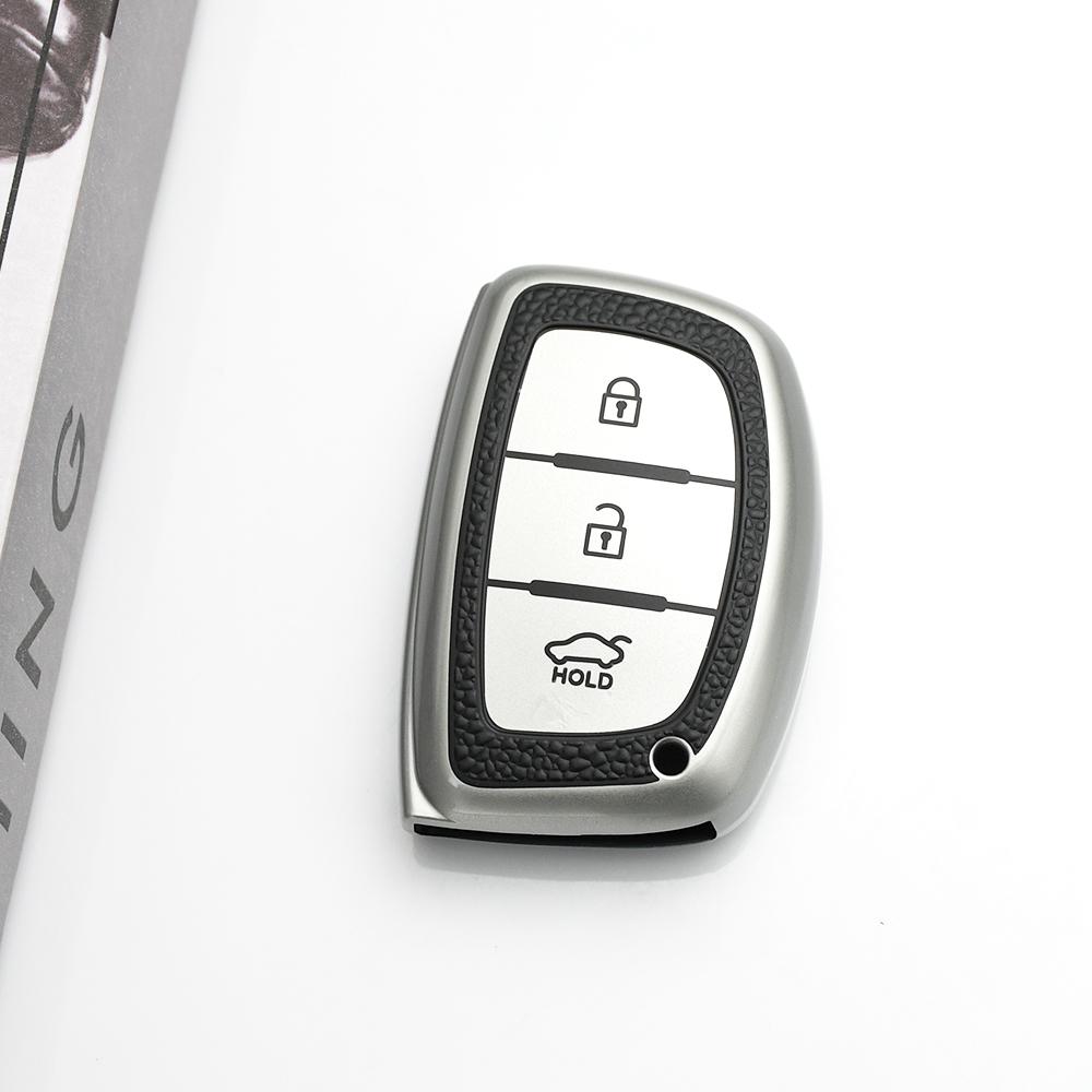 Leather Tpu Shell Bag Keyless Car Key Case Cover For Hyundai Santa Fe Rena Tucson Sonata Elantra Creta Ix35 Ix45 I10 I30 I40