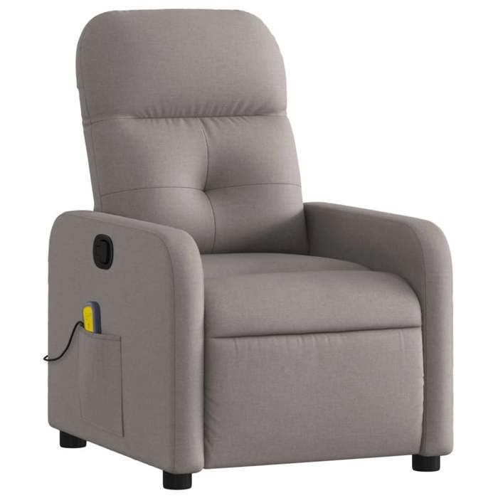 VidaXL Reclining Massage Armchair, Chair with Footrest, Seat with Backrest and Armrests Living Room, Modern, 374213
