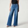 Wide Leg Jeans for Women Seamed Front Wide Leg Jeans Solid Color Casual Fashion Trousers