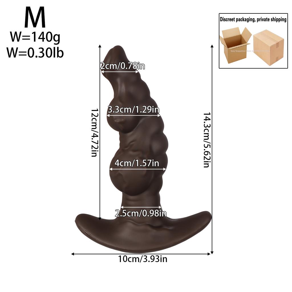 2026 Big Wearable Butt Pluge Realistic Dildo Soft Ass Anal Plug Enhanced Stimulation Silicone Adult Sex Toys for Women Men Waterproof & Easy To Clean