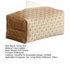 Faux Leather Tissue Box Holder Easy Maintenance Rattan Stain-resistant Tissue Case