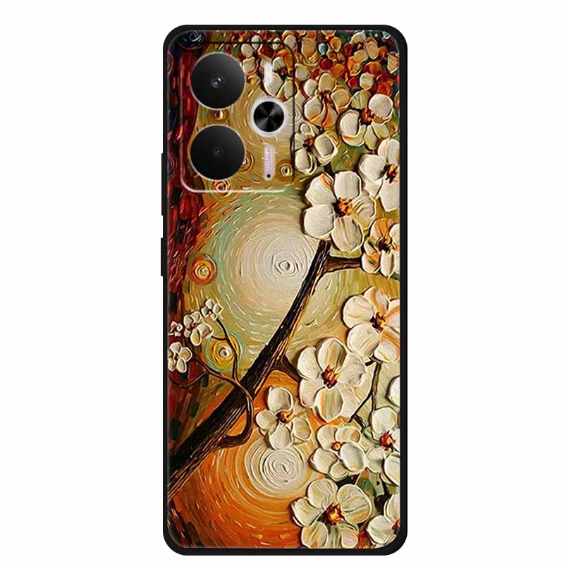 For Realme 14 Case Soft TPU Black Silicone Cover for Realme 14 5G Global RMX5070Soft Case Shockproof Cover RMX5070 Oppo Realme14