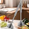 Meat Chopper Tool, Stainless Steel Ground Beef Crusher with 6 Blades, Hamburger Masher for Turkey Chicken, Potato Masher & Food Processor