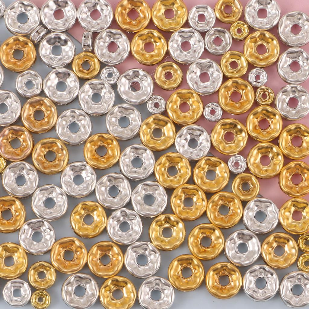 100 Stück Abstandshalter Perlen für die Schmuckherstellung, Strass-Abstandshalter Perlen Kristall-Abstandshalter Perlen für Armbänder, Akzentperlen für Stifte