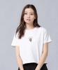 Milkfed Embroidery Flower Top White Women's T-Shirt,