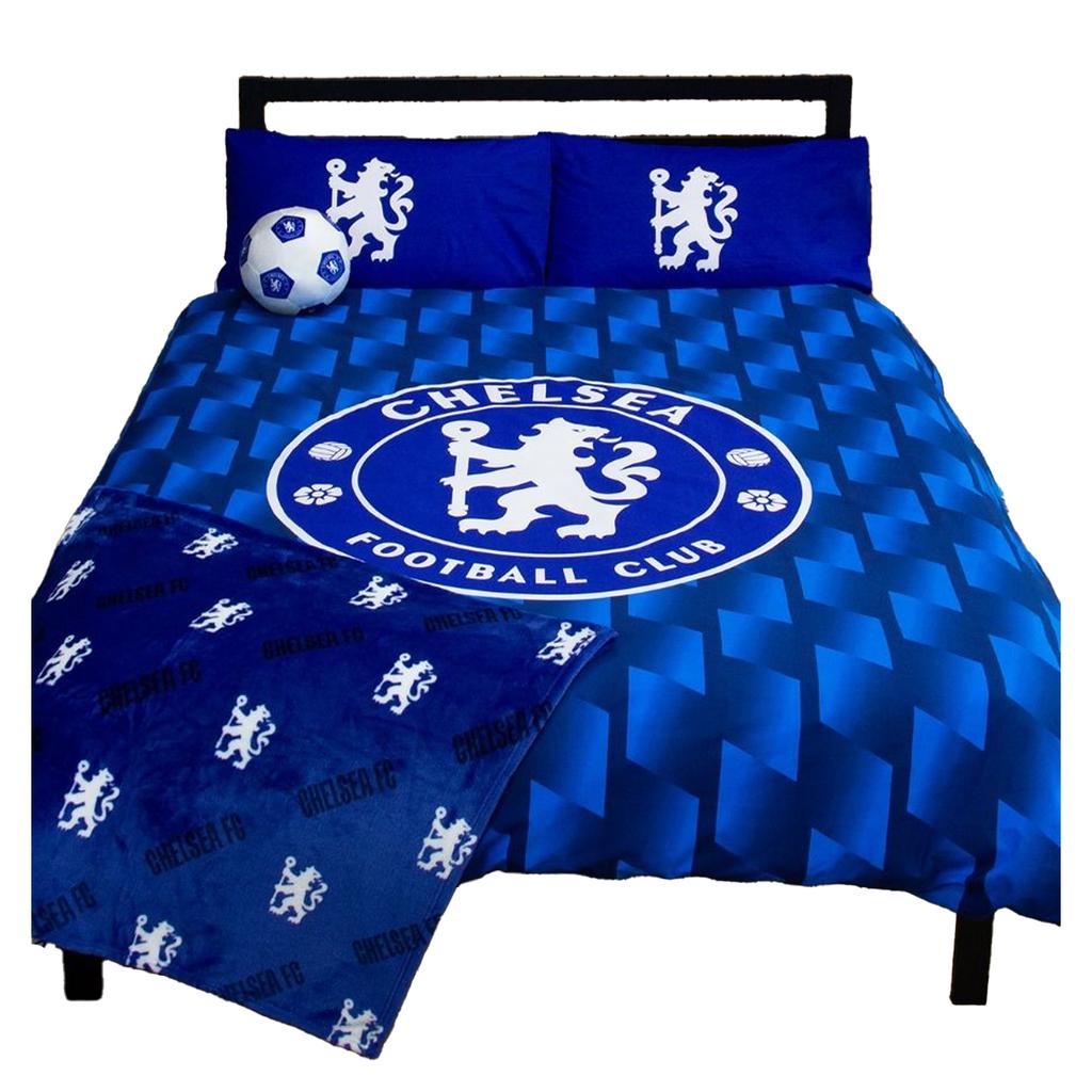 Chelsea FC Geometric Double Duvet Set