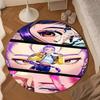 Kpop Cartoon Round Rug for Livingroom,Bedroom, Palyroom, Chair Rug, Area Rug, Circle Carpet, Large Size Fan Christmas Gift