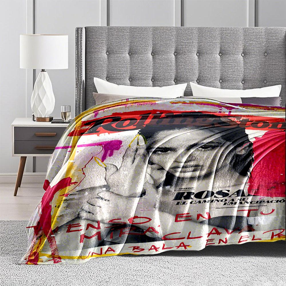 Magazine Art Style Blanket for All Seasons Blanket Lunch Break Throw Gift