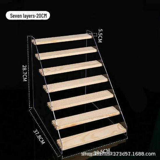 Acrylic Two-Tier Bubble Mart Doll Display Stand