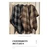 Vintage British Style Fringe Scarf For Women Winter Warm Shawl