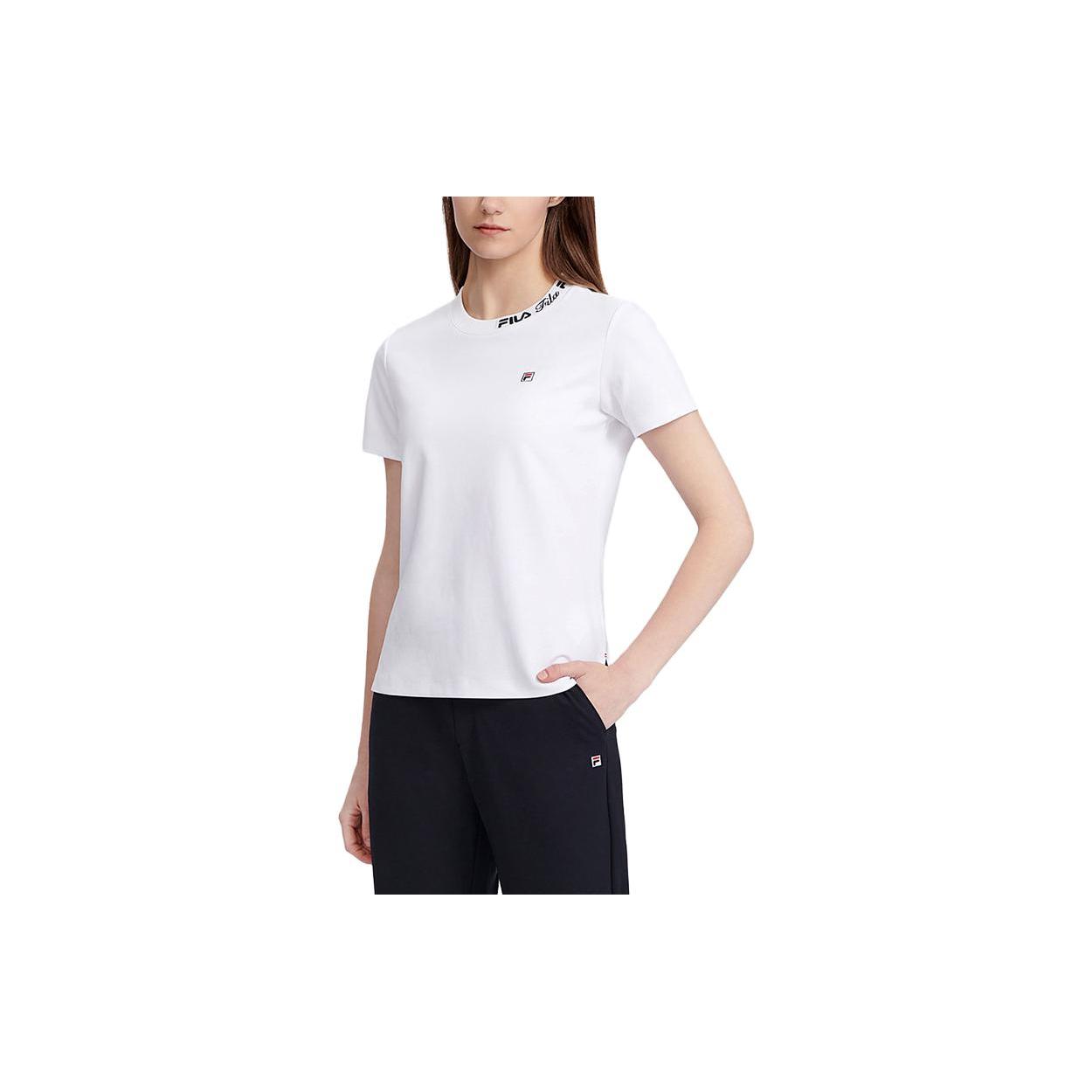 

New FILA Set in Sleeve T Shirt Women s Standard White F11W321103BWT S