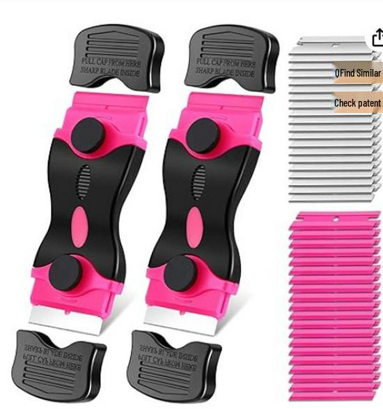 Double-Headed Glue Remover & Small Cleaning Scraper for Car Film & Glass
