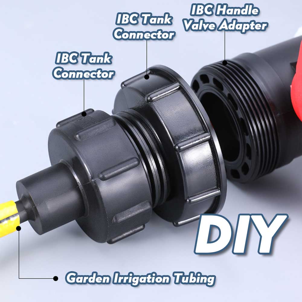 1/2" 3/4" 1" 1.5" 2" 3" 4" IBC Water Tank Conver Adapter Fine X Coarse Thread 1000L Ton Barrel Garden Irrigation Valve Fittings