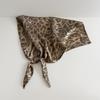 Y2K Leopard Print Hair Scarf Soft Wrap Punk Bandana Turban Accessories Triangular Headscarf  Ladies