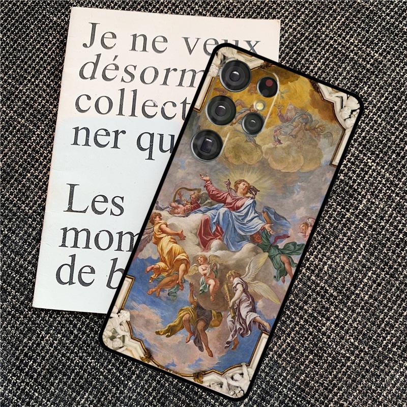 Renaissance Angels Case For Samsung Galaxy S23 Ultra S22 S20 S21 FE Note 10 20 Ultra S8 S9 S10 S24 Plus Cover