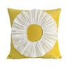 Fashion Modern Style Pink White Throw Pillows 45*45cm Velvet Stitching 3D Chrysanthemum  Cushion Waist Pillow Blue Cushion Case