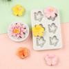 Mini Rose Camellia Daisy Flower Silicone Sugarcraft Mold Cookie Cupcake Chocolate Baking Mold Fondant Cake Decorating Tools