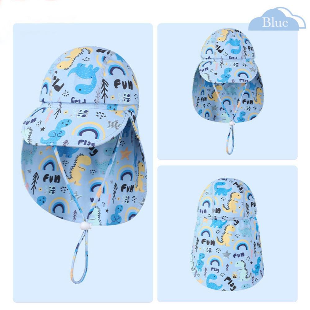 Breathable Summer Baby Bucket Hat Cartoon Pattern Printing Baby Sun Visor Cap  Unisex