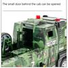 1:32 Missile Rocket Launcher Truck Drone Launch Car Model Toy Military Vehicle Sound Light Pull Back Models Kids Presents