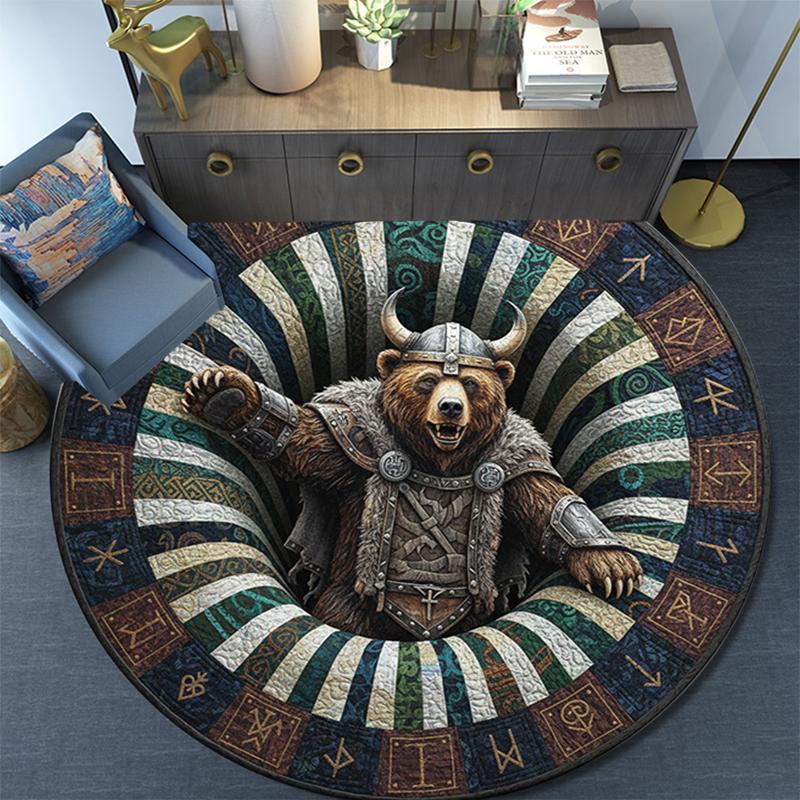 

Cartoon Print Round Area Rug,Carpet Rug for Living Room Bedroom Sofa Playroom Decor,Non-slip Floor Mat 80cmx80cm
