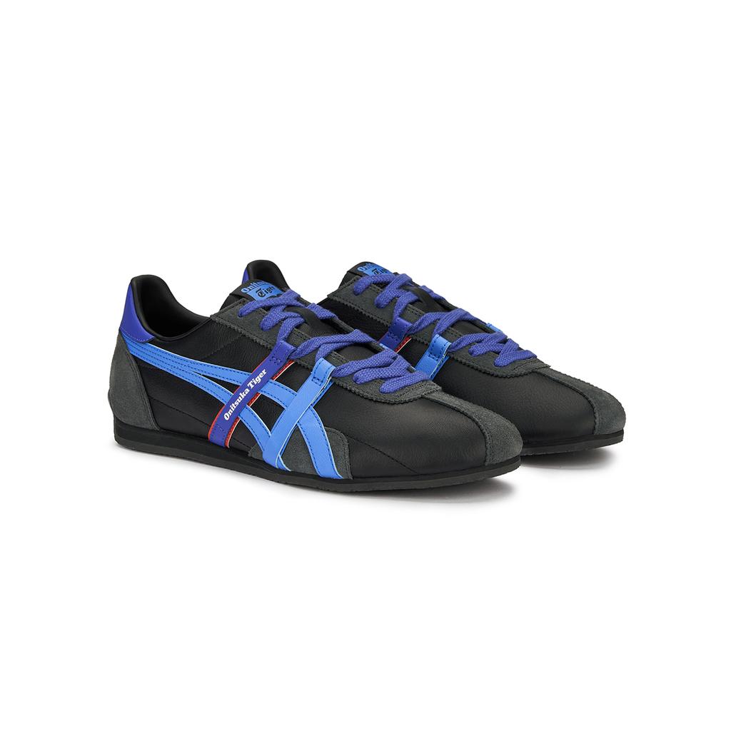 Onitsuka Tiger Runspark 2.0 Cow Leather Versatile Low top Casual Shoes Unisex Black/Blue 1183C606-001
