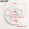 Motorcycle Parts Z50 Rear Gear Sprocket 24T/29T/31T/35T/37T Tooth For 420/428 Chain for Pitbike RM Monkey Bike 50CC