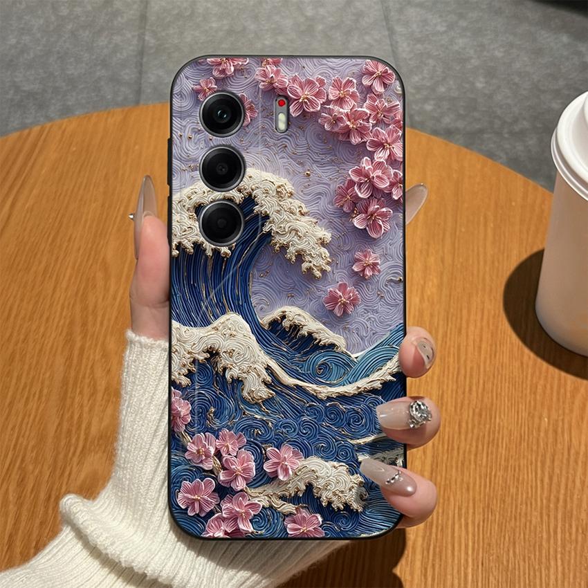 For Tecno Camon 40 20 19 17 16 15 Pro Premier 18P 16S 17T Phone Covers Matte Silicone Lovely Bow Lightweight Anti Drop Cases For Tecno Camon18i Bumper