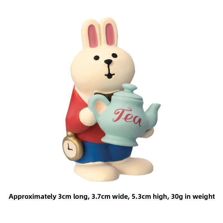 Alice Garden Bunny Resin Sculpture With Unique Craftsmanship For Gift Ideas