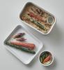 Nodahoro Enamelware Pickling with Water White Pickling Made in Container, Rectangular, 3.2L, Drainer, Series, "Nukazuke Bijin" (Beautiful Nukazuke),