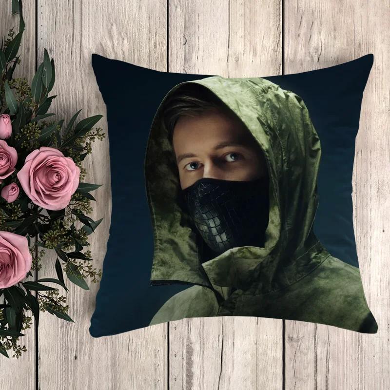 Poszewka na poduszkę Alan Walker Poszewka na poduszkę Luksusowe poduszki Anime Wystrój domu Poduszki dekoracyjne Poszewki dekoracyjne 50x50 Sofa
