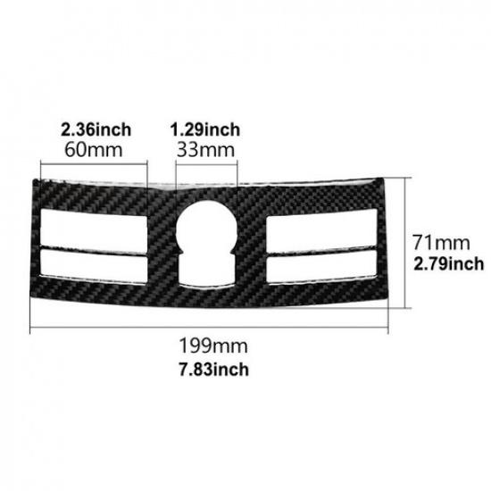 Carbon Fiber Interior GPS Navigation Frame Trim Cover For Nissan 350Z 2006-2009