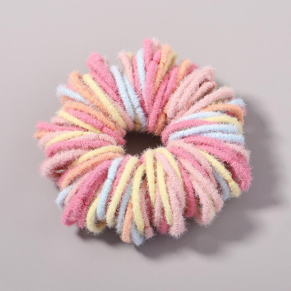 

New 50/100 Pcs Hair Bands Girl Candy Color Elastic Rubber Band Hair Band Child Baby Headband Scrunchie Hair Accessories for Hair