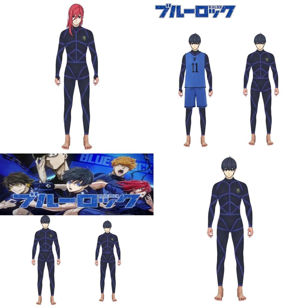 Stylish Isagi Yoichi Training Uniform Blue Lock Jumpsuit Costume For Cospaly