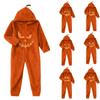 Kids Halloween Print Flannel Pajama Set for Toddlers Boys Girls Nightwear