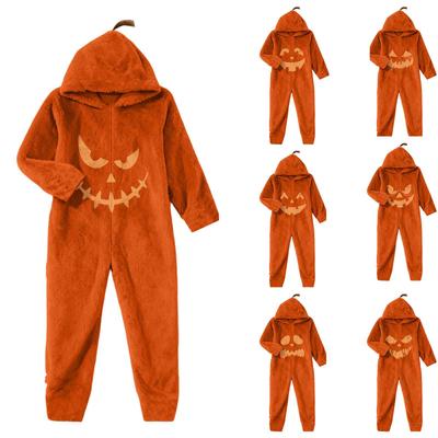 Halloween-Print Flanell-Pyjama-Set für Kleinkinder Jungen Mädchen Nachtwäsche