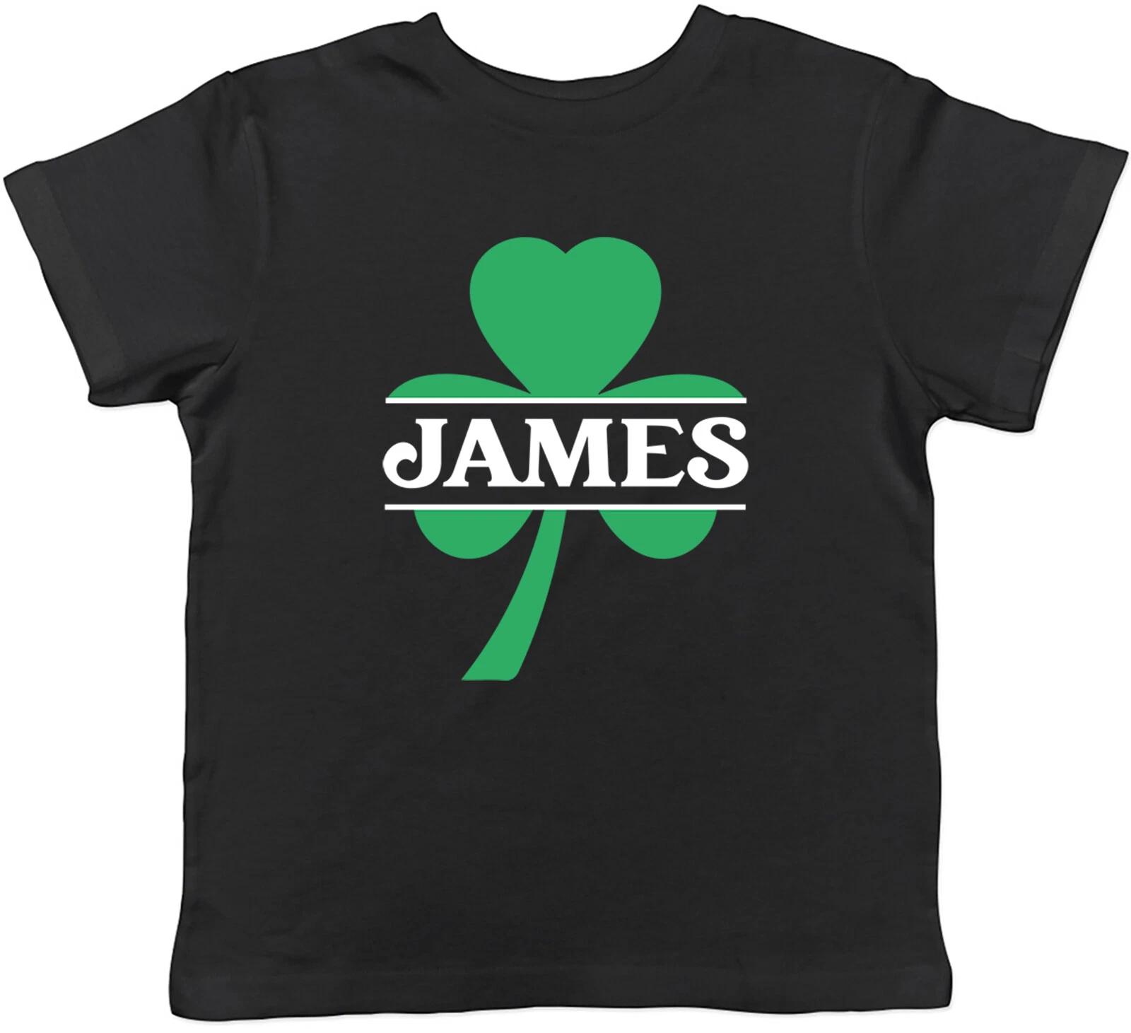 

Personalised Leaf Green Clover Childrens Kids T-Shirt Boys Girls 150