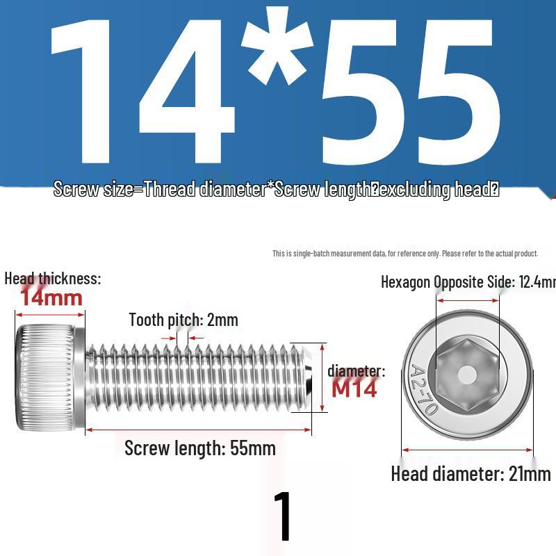 304 Stainless Steel Hex Socket Cap Screw with Extended Thread