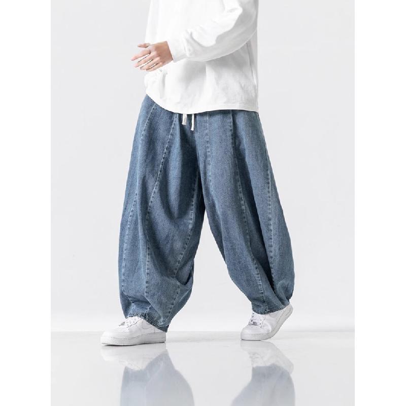 2026 Neue Herren Übergröße Japanischer Stil Locker Harem Gerade Bein Weites Bein Freizeit Hose