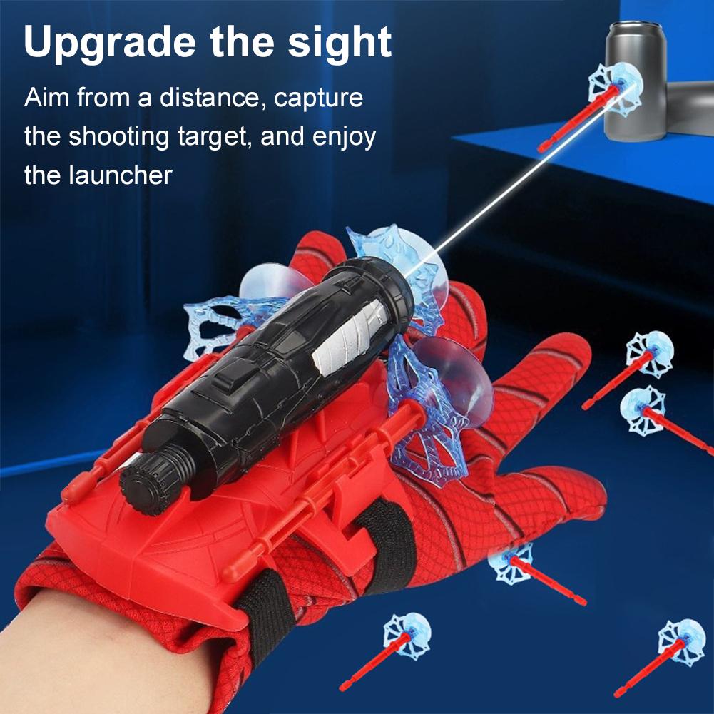 Spider Web Launcher Wrist Launcher Suction Cup Toy Spider Web Glove Set Party Kids Cosplay Gift Funny Children Educational Toys
