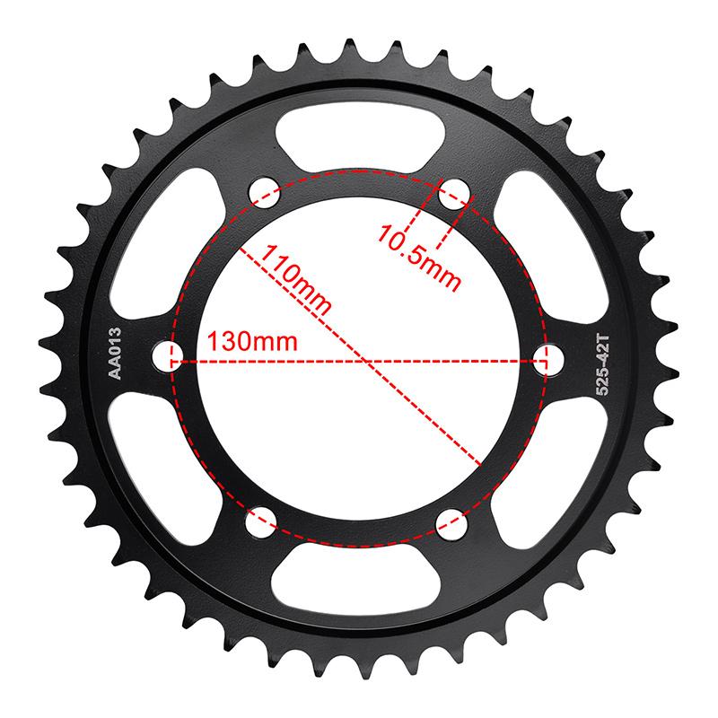 525 42T 43T 44T 45T 46T Rear Sprocket Gear Wheel Cam For Suzuki Road GSX-R600 GSXR 750 GSXR1000 2011- 42T